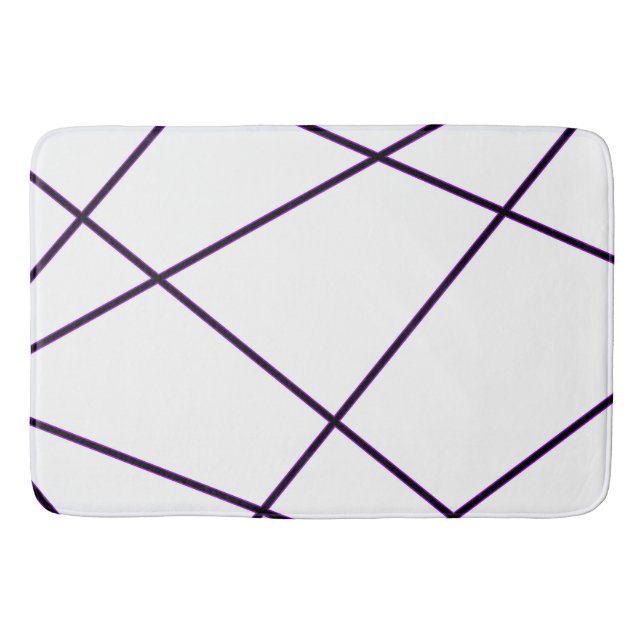 Abstract pattern -  purple bath mat (Front)