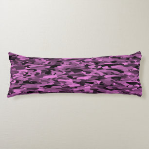 Abstract Pattern Purple Black Body Cushion