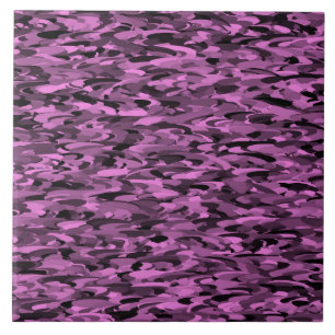 Abstract Pattern Purple Black Tile