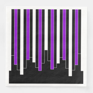 Abstract pattern - purple napkin