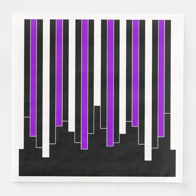 Abstract pattern - purple napkin (Front)