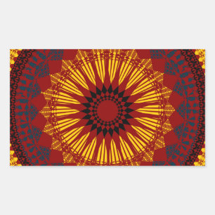 Abstract Pattern Rectangular Sticker