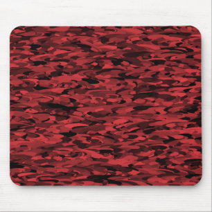 Abstract Pattern Red Black Mouse Mat