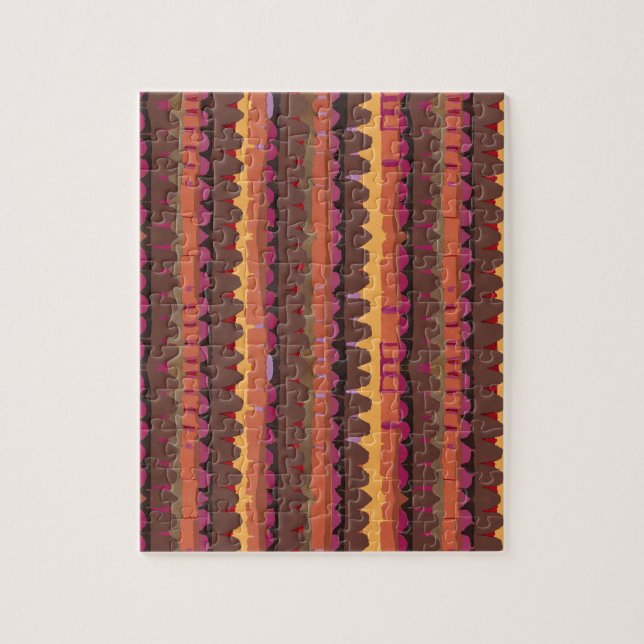 Abstract pattern seamless botanical 4 jigsaw puzzle (Vertical)