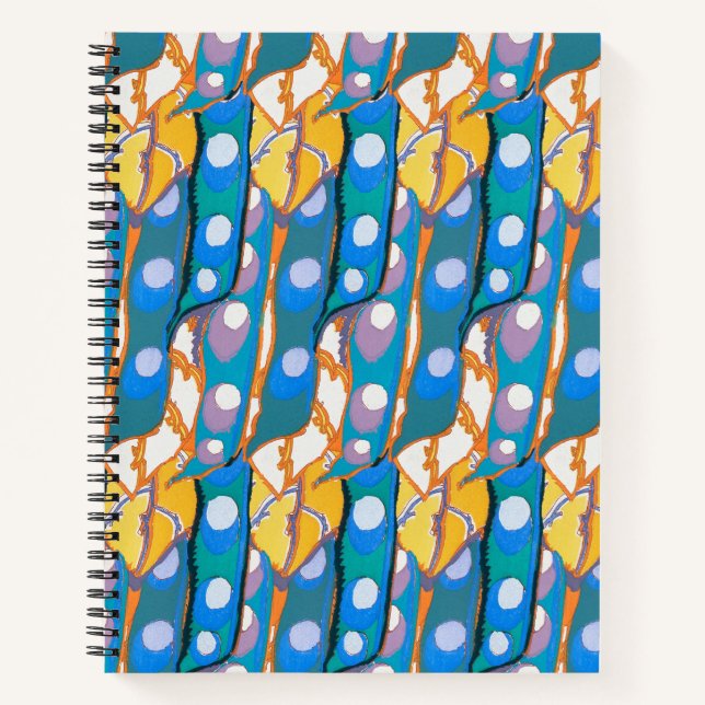 Abstract pattern seamless illustration 2 notebook (Front)