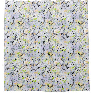Abstract pattern shower curtain