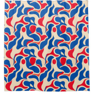 Abstract pattern shower curtain