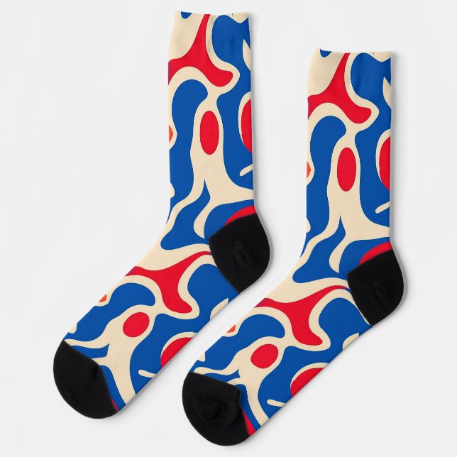 Abstract pattern socks (Left)