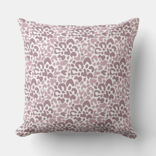Abstract pattern spotted brown and beige cushion