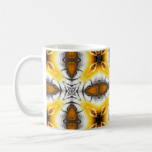 Abstract pattern. Square ornamental regular backgr Coffee Mug
