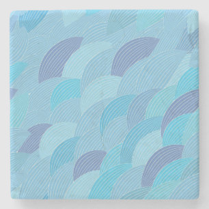 Abstract pattern stone coaster