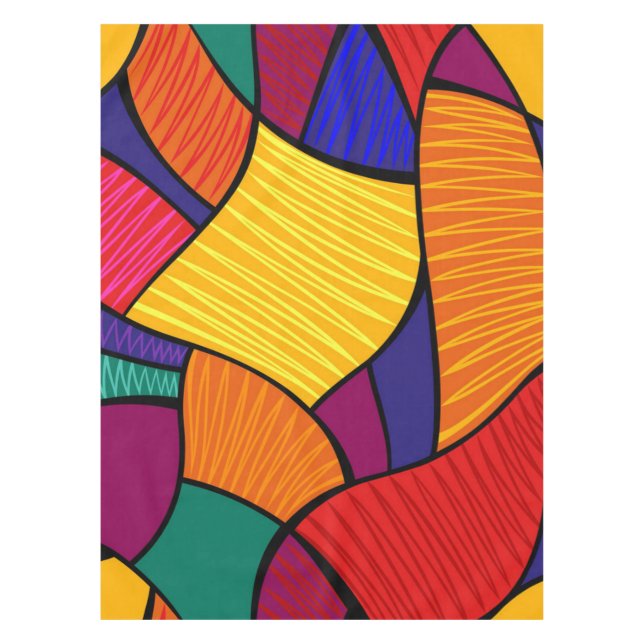 Abstract pattern tablecloth (Front)