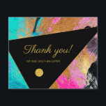 Abstract pattern thank you flyer<br><div class="desc">Modern text personalised thank you flyer</div>