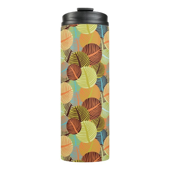 Abstract pattern thermal tumbler (Front)