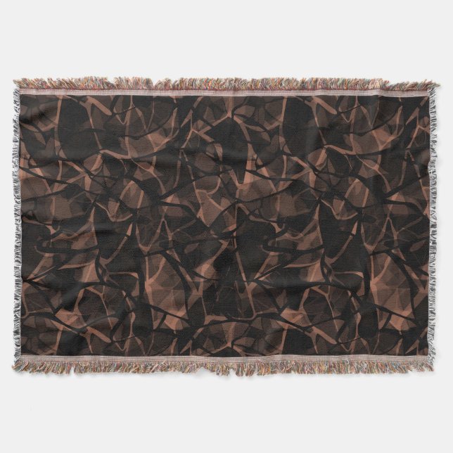 Abstract pattern throw blanket (Front)