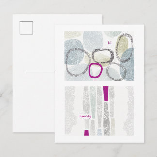 Abstract pattern wall art print and poster.II Postcard