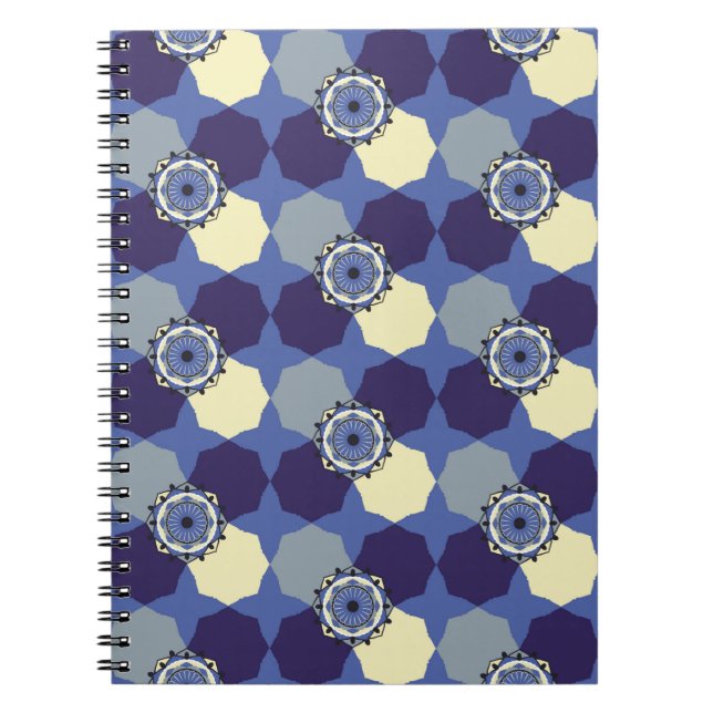 Abstract pattern with classic Arabic elementsabstr Notebook (Front)