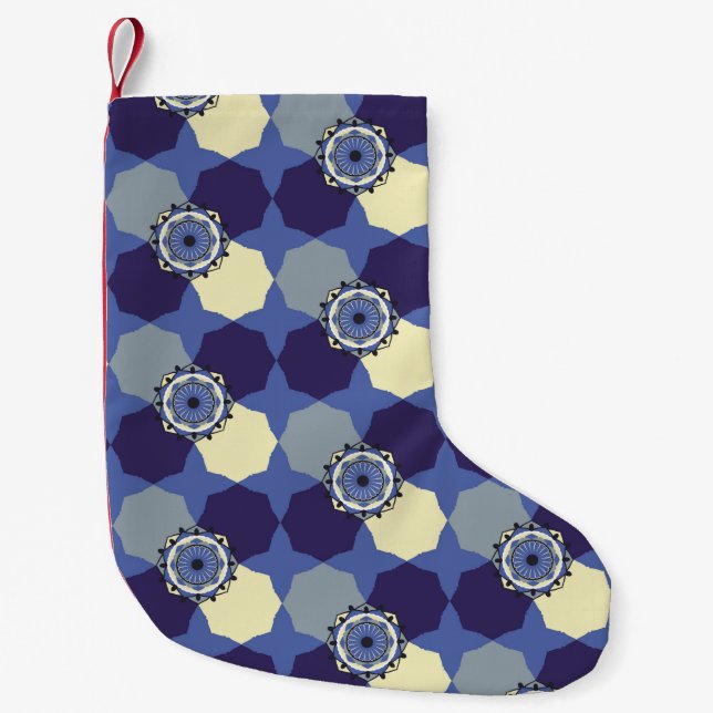 Abstract pattern with classic Arabic elementsabstr Small Christmas Stocking (Front)