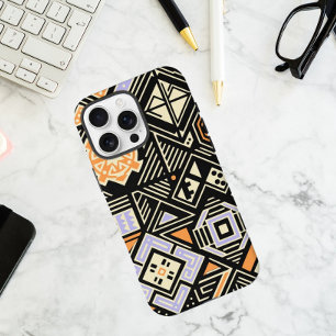 Abstract pattern with geometric shapes iPhone 16 pro max case