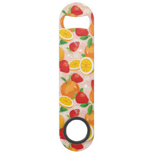 Abstract pattern with strawberry