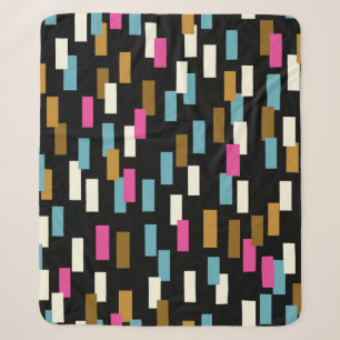 Abstract pattern with textured geometric shapes. a sherpa blanket