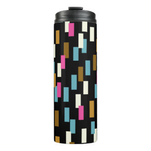 Abstract pattern with textured geometric shapes. a thermal tumbler