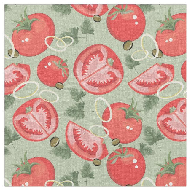Abstract pattern with tomato fabric (Close Up)