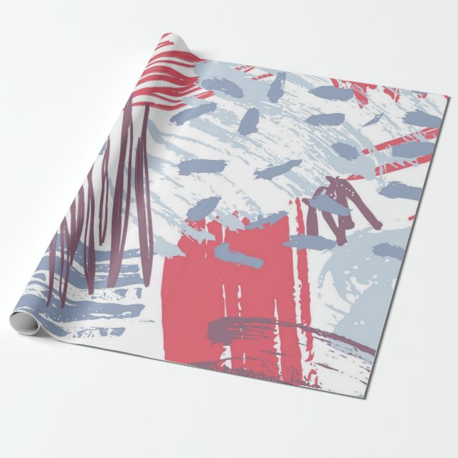 Abstract pattern wrapping paper (Unrolled)