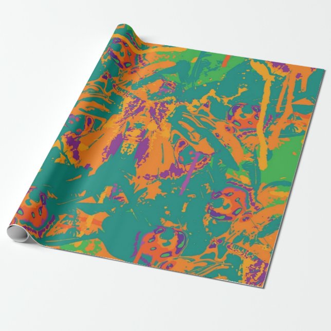 Abstract pattern wrapping paper (Unrolled)