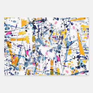 Abstract pattern wrapping paper sheet