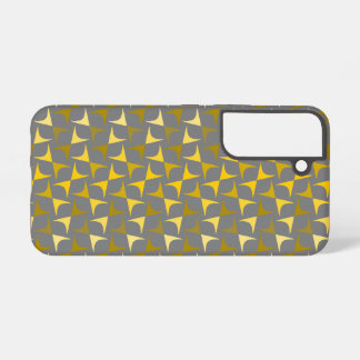 Abstract Pattern Yellow and Grey Samsung Galaxy Case