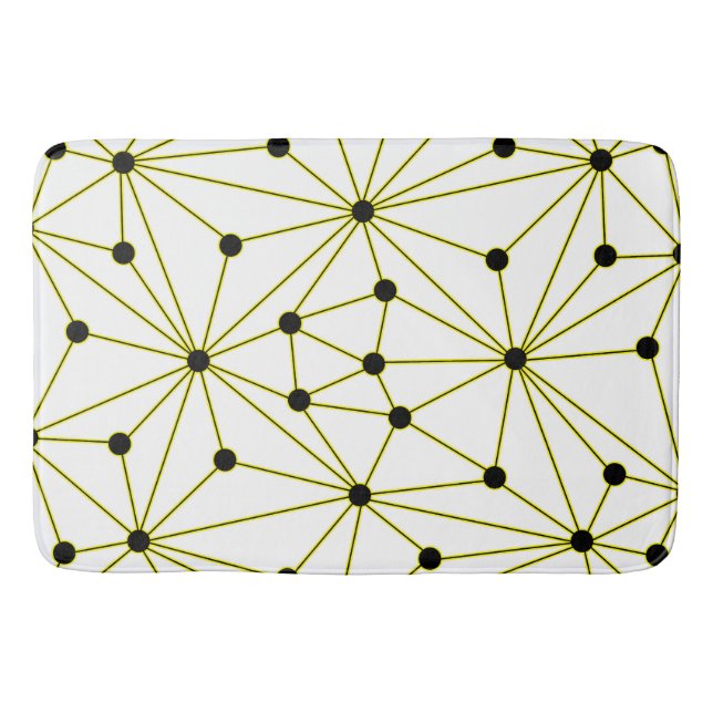 Abstract pattern -  yellow bath mat (Front)