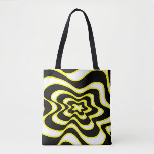 Abstract pattern - yellow tote bag