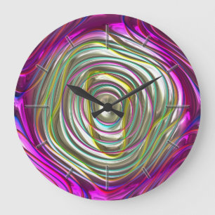 Abstract Patterns 53A-B Options Wall Clocks
