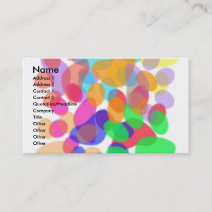 Abstract Paw Prints Business/Profile Card