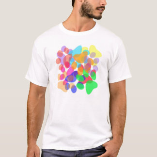 Abstract Paw Prints Light Shirt Male