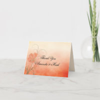 Abstract Peach Flowers Peach Background Thank You