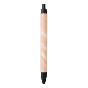 Abstract Peach Fuzz Watercolor Pattern Bold Modern Black Ink Pen
