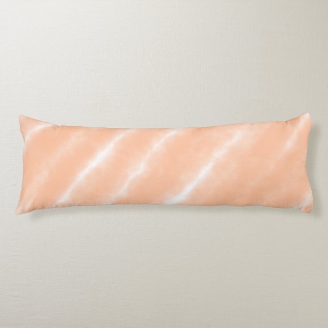Abstract Peach Fuzz Watercolor Pattern Modern  Body Cushion (Front)