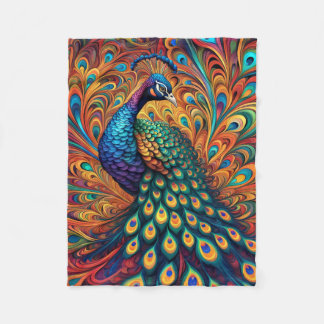 ABSTRACT PEACOCK BLANKET