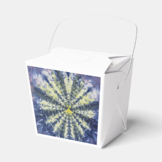 Abstract Peacock Feather Food Box