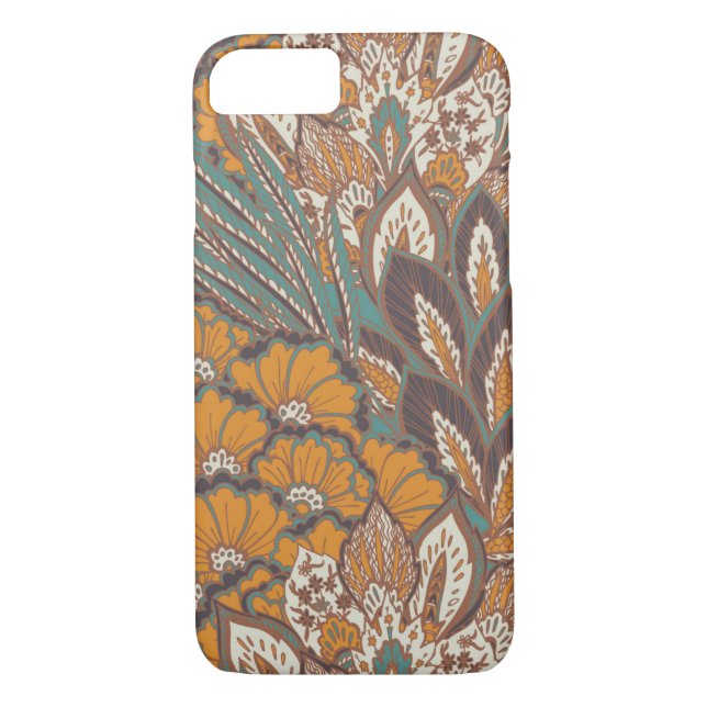 Abstract Peacock Feather Pattern Case-Mate iPhone Case (Back)