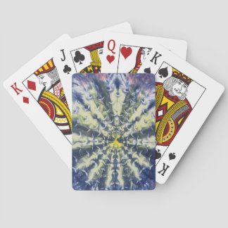 Abstract Peacock Feather Playing Cards