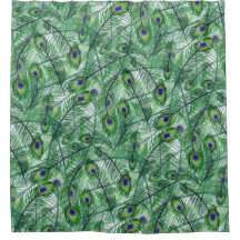 Abstract Peacock Feathers Pattern