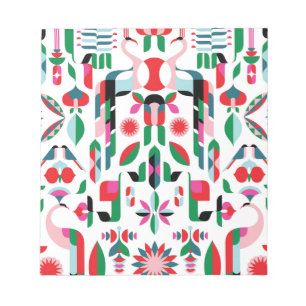 Abstract Peacock Notepad