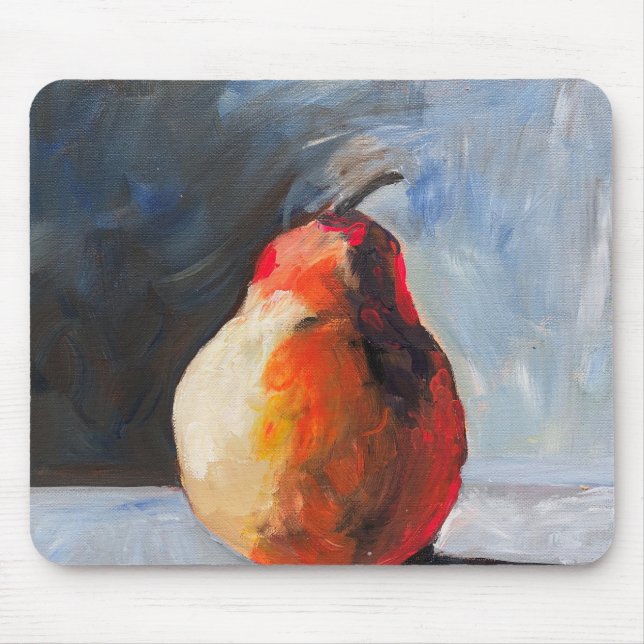 Abstract Pear Mouse Mat (Front)