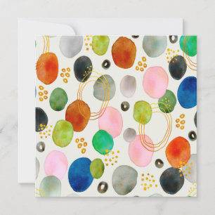 Abstract Pebble Gold Glitter Art