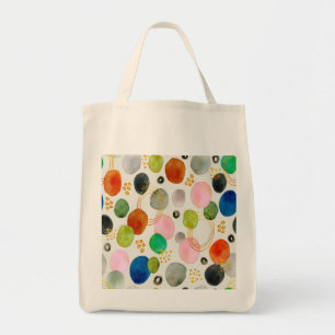 Abstract Pebble Gold Glitter Art Tote Bag