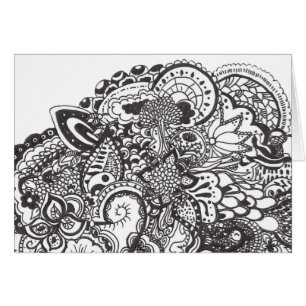 Abstract pen and ink doodle