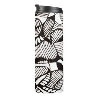 Abstract Pen Scribble Squiggle Drawing Art Thermal Tumbler